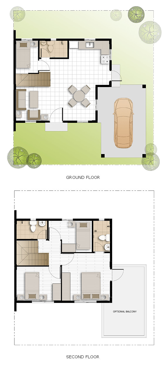 Dani Floor Plan House and Lot in Naga
